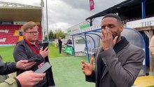 Woking FC manager Jermain Defoe post-Eastleigh