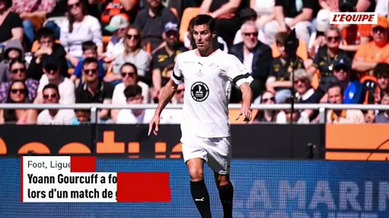 Yoann Gourcuff a foulé la pelouse du Moustoir lors d'un match de gala pour le centenaire du FC Lorient - Foot - Ligue 1 - Lorient