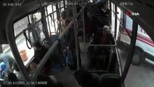 Otobüste panik anları! Şoför, fenalaşan yolcu için direksiyonu hastaneye kırdı