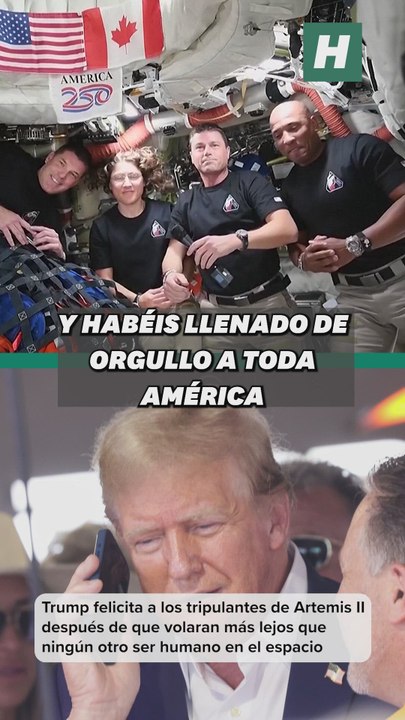 Trump felicita a los astronautas de Artemis II