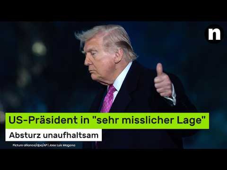 Donald Trump: Absturz unaufhaltsam - US-Präsident in 'sehr misslicher Lage'