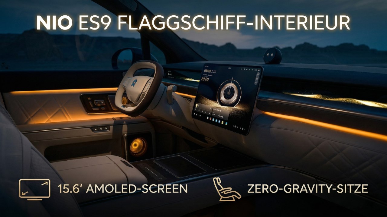 Nio ES9: Flaggschiff-SUV zeigt erstmals sein futuristisches Interieur