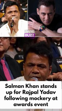 Bollywood news: Salman Khan supports Rajpal Yadav after he was mocked by Saurabh Dwivedi at an award show over a cheque bounce case
