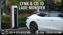 Lynk & Co 10 mit 1100 kW Peak an Zeekr-Ladesäule