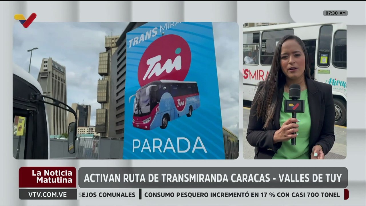 Activada ruta de transporte superficial Caracas-Valles del Tuy con tarifas accesibles