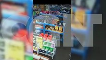 Câmera flagra homem rompendo tornozeleira em loja de ferramenta