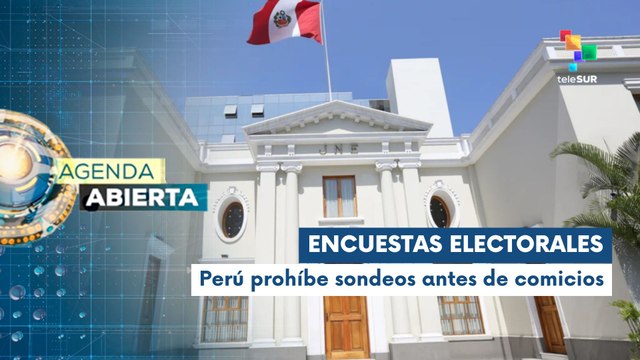 Entra en vigor prohibición de encuestas previo a elecciones en Perú