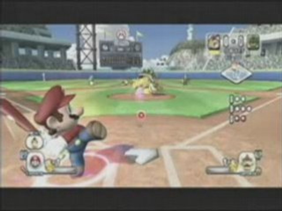 Super Mario Baseball Stadium - Wii (spot jap)