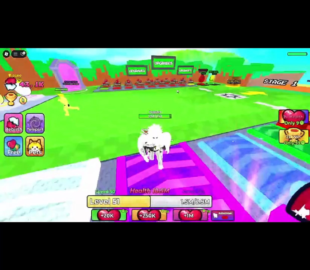 ⁣I STARTED WITH 1 HEALTH… NOW I’M UNSTOPPABLE 😱 (THIS GAME IS BROKEN) Roblox