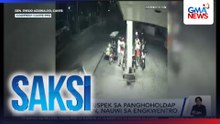 Pagtugis sa 2 suspek sa panghoholdap sa gasolinahan, nauwi sa engkwentro | Saksi