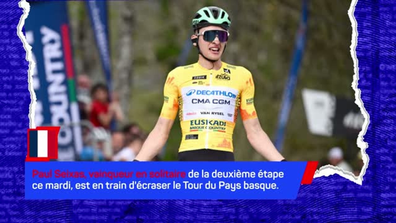 Tour du Pays basque - Paul Seixas sur une autre planète !