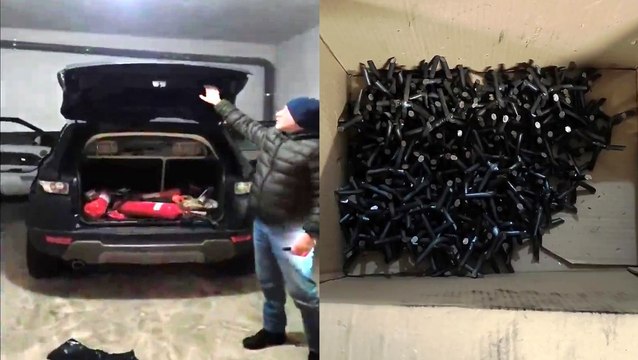 Furti d'auto, scoperto box con veicoli, passamontagna e chiodi a tre punte: 2 arresti (07.04.26)