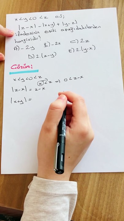 Matematik Mutlak Değer