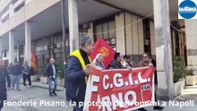 Fonderie Pisano, corteo degli operai e incontro in Regione Campania