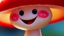 👉 Cute Happy Mushroom Smiling 🍄✨ | Adorable 3D Animation #Shorts