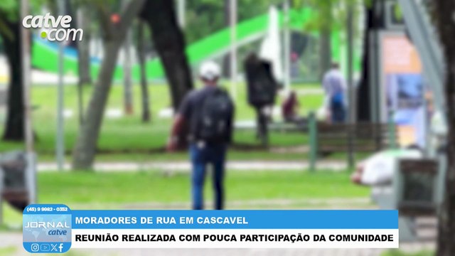 Reunião discute situação dos moradores em situação de rua em Cascavel