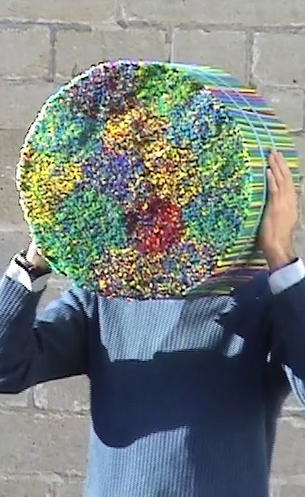 Voir un Visage à travers les trous de pailles