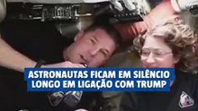 Astronautas da Artemis II ficam em silêncio por mais de 1 minuto em ligação com Trump