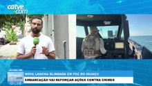 Nova lancha blindada navega pelo Lago de Itaipu