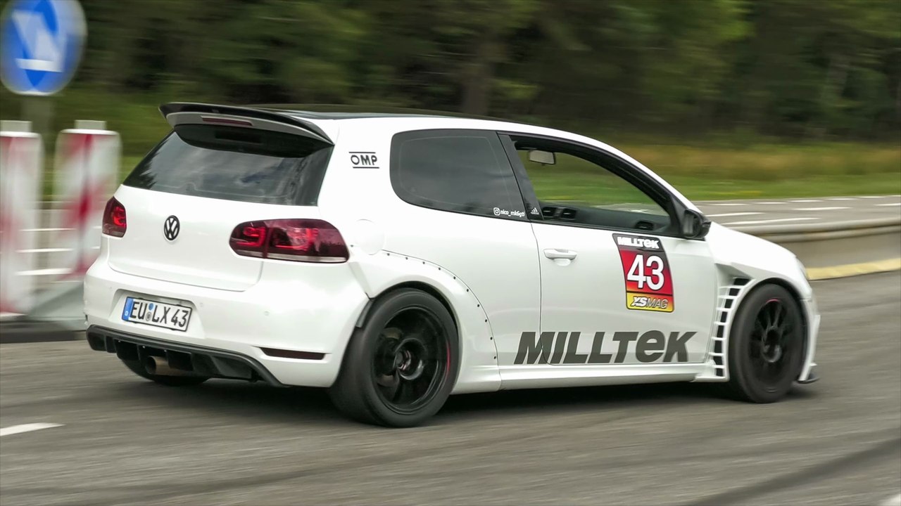 Cars Leaving Nürburgring Tankstelle - Skyline R34 GT-R, N-Largo 812, Golf R32, MR 992 GT3 RS