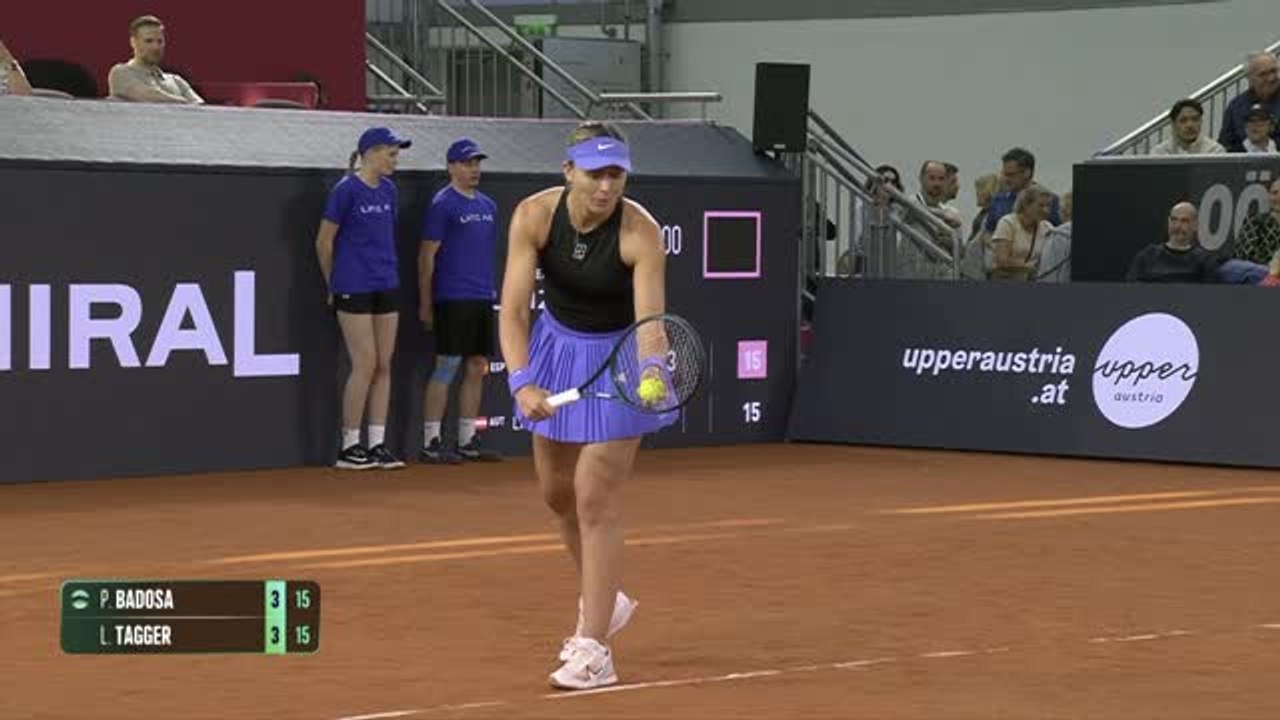 Linz - Badosa sortie d'entrée