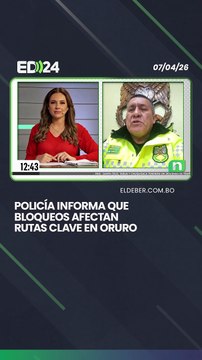 Policía informa que bloqueos afectan rutas clave en Orurorutas clave en Oruro