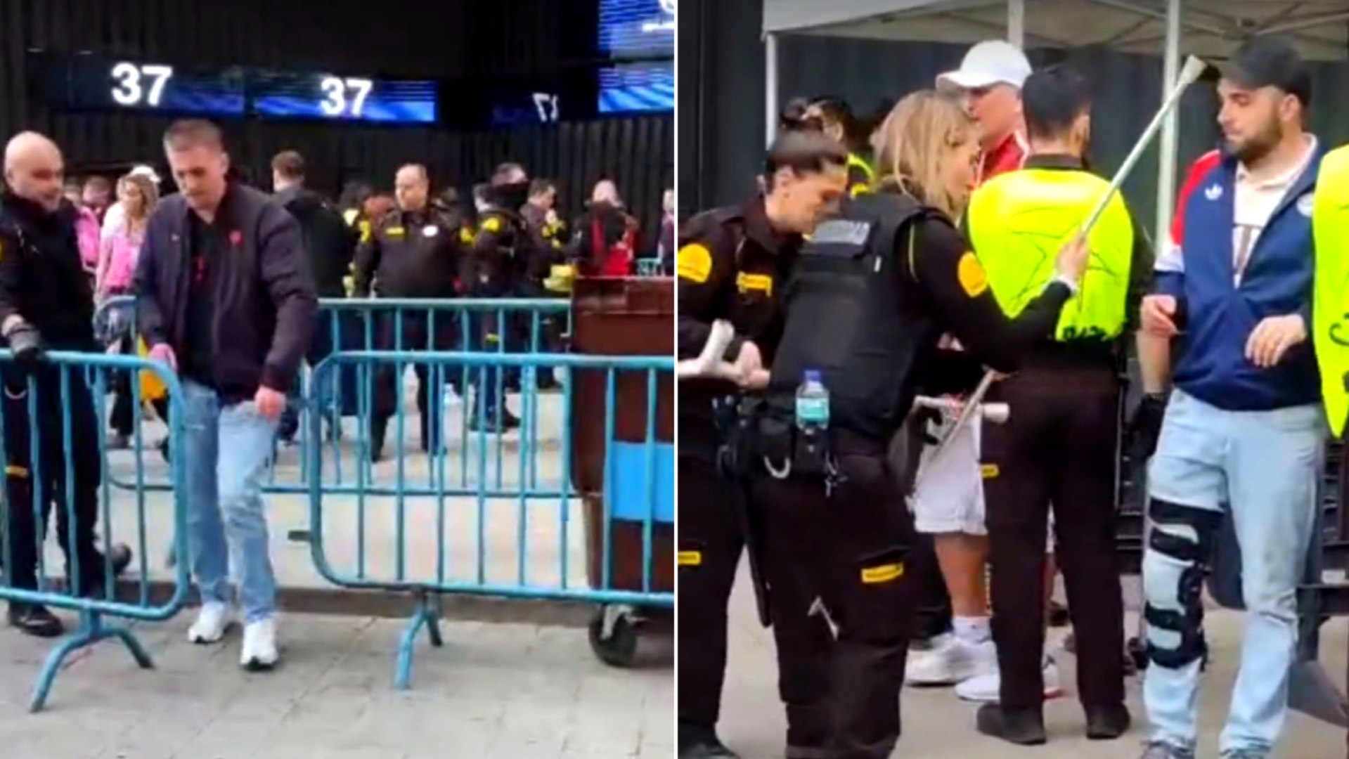 Entradas falsas y chequeo de muletas: la férrea seguridad para el Madrid-Bayern