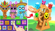 Explore the Theme Park to Discover All SPRUNKI Friends *Fun Gamebook & DIY Cardboard Crafts*