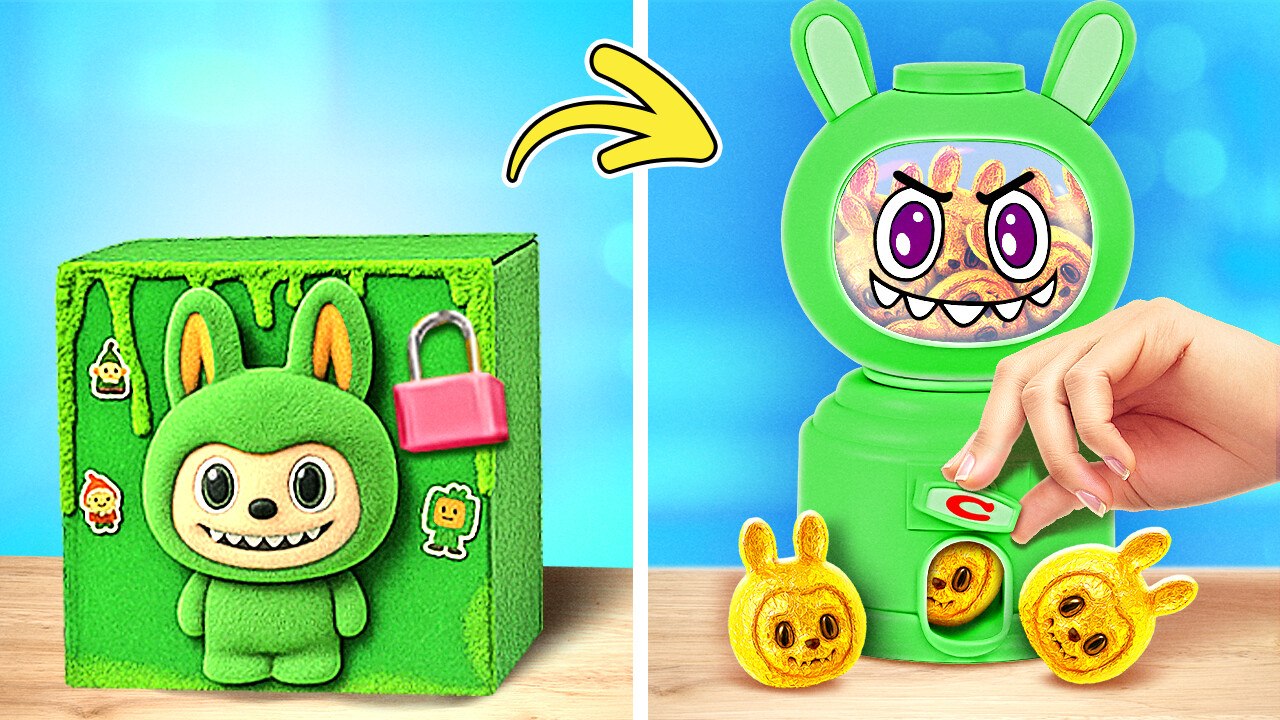 WOW! ✨ Green Labubu Box Surprise 📦 Cute Gadgets & Fun Hacks You’ll Love! 🤯
