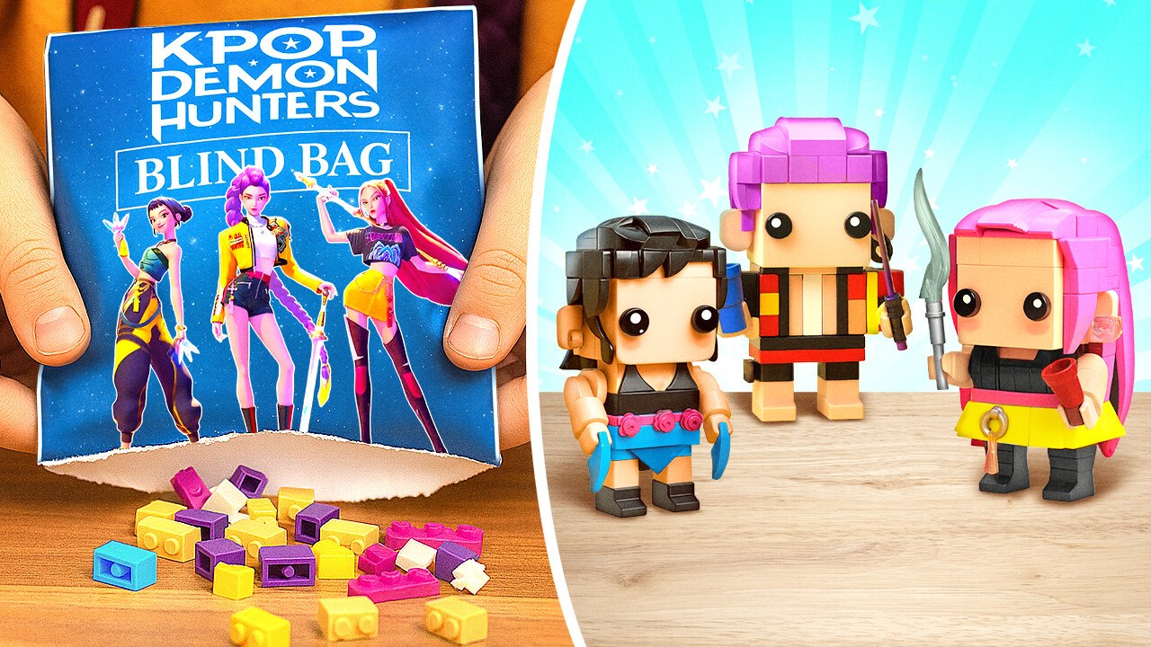 Look! 😱 I Found a Cool K-Pop Blind Bag 🎶✨ DIY LEGO Rumi Build! 🤯🔥