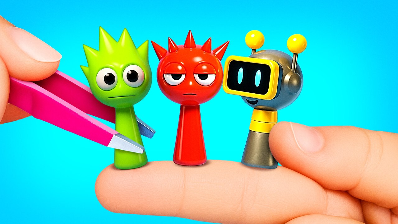 Tiny ASMR Colored Sprunki! 😍🎧🌈 So Satisfying & Cute! 🤯