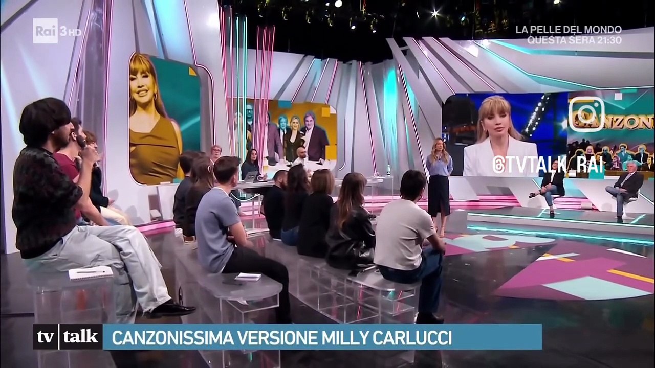 TV talk con Milly Carlucci e la sua canzonissima