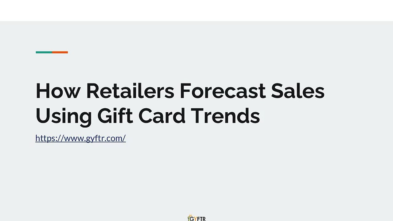 How Retailers Forecast Sales Using Gift Card Trends