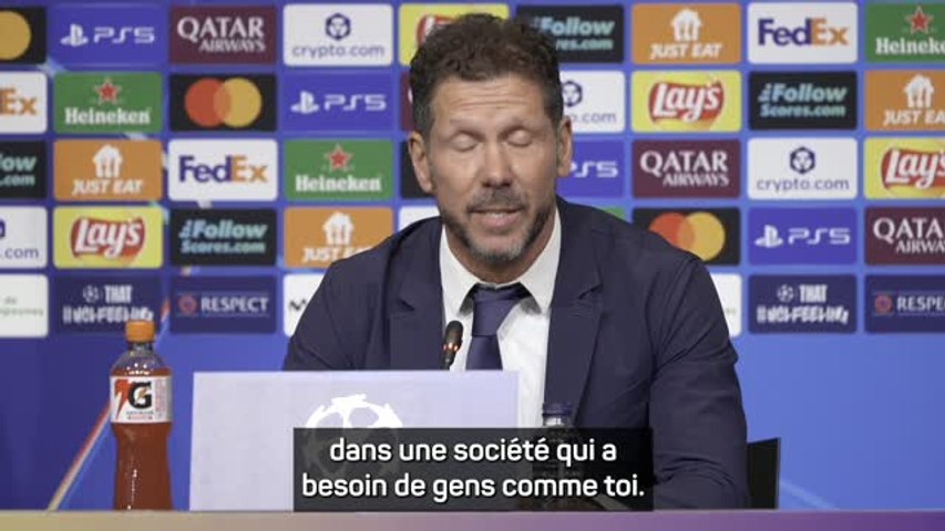 Atlético Madrid : L'émouvant hommage de Diego Simeone à Antoine Griezmann