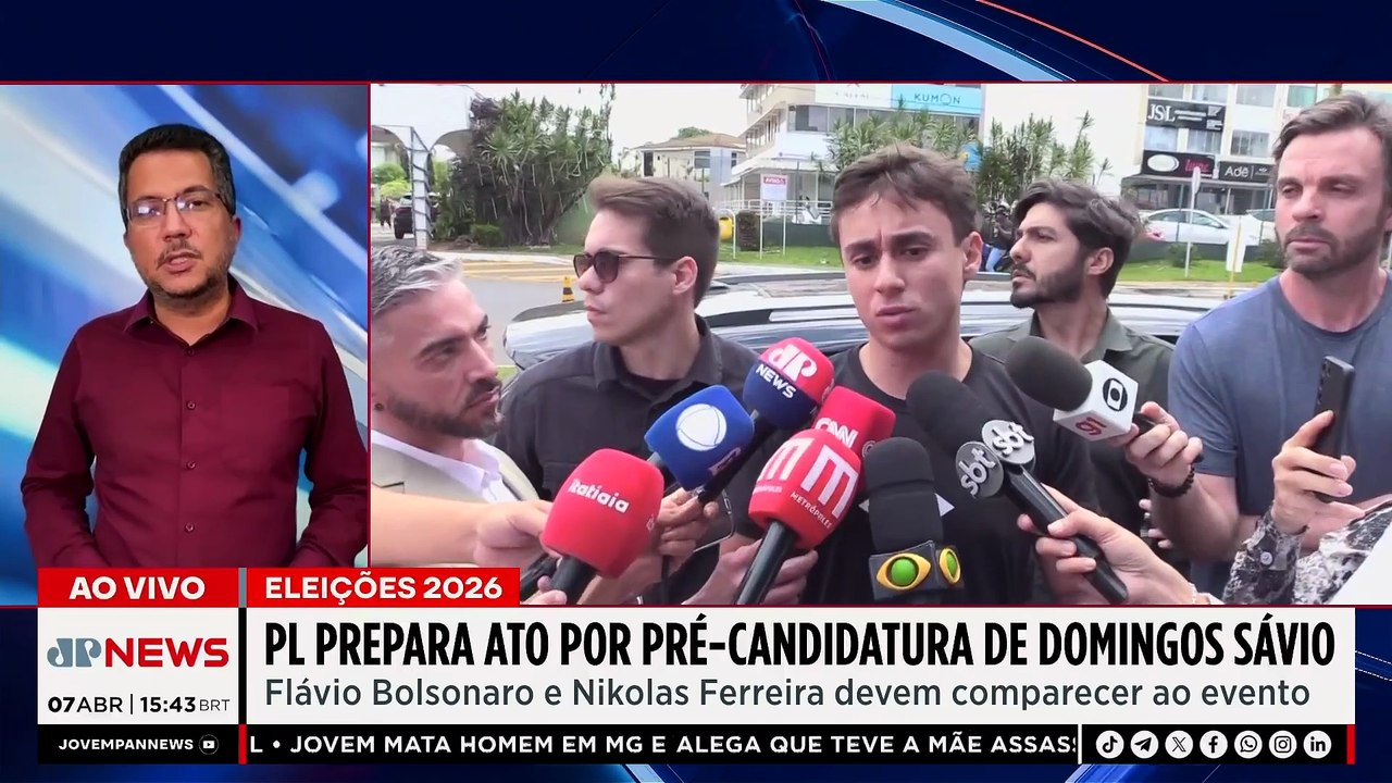 Eleições 2026: PL prepara ato pré-candidatura ao Senado de Domingos Sávio | TEMPO REAL