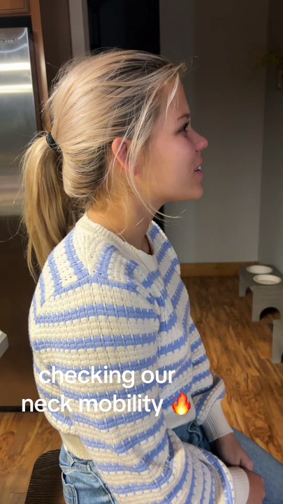 Female neck stretching 29