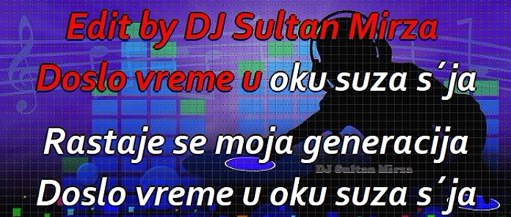 Rastaje se, moja generacija - Mitar Mirić (uživo karaoke)