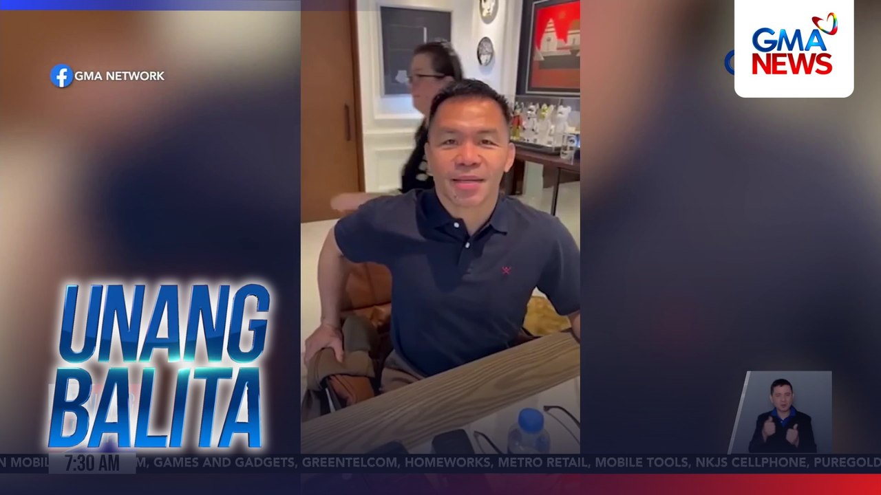 Manny Pacquiao, may mensahe kay Anton Vinzon na bibida sa Kapuso boxing serye na "Kamao" | Unang Balita