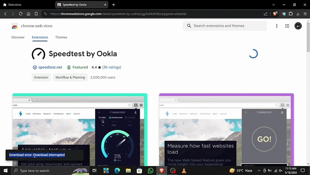 M AYAN SAJID - HOW TO FIX THE EXTENSION NOT INSTALLING ＂DOWNLOAD ERROR： DOWNLOAD INTERRUPTED＂ PROBLEM
