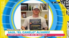 'El Canelo' Álvarez comparte su primer día de clases