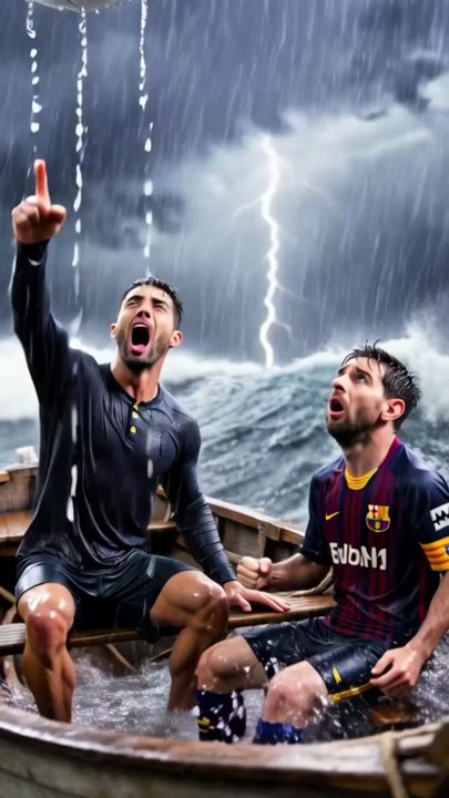 Ronaldo & Messi Rescue 🌊 #shorts #cr7