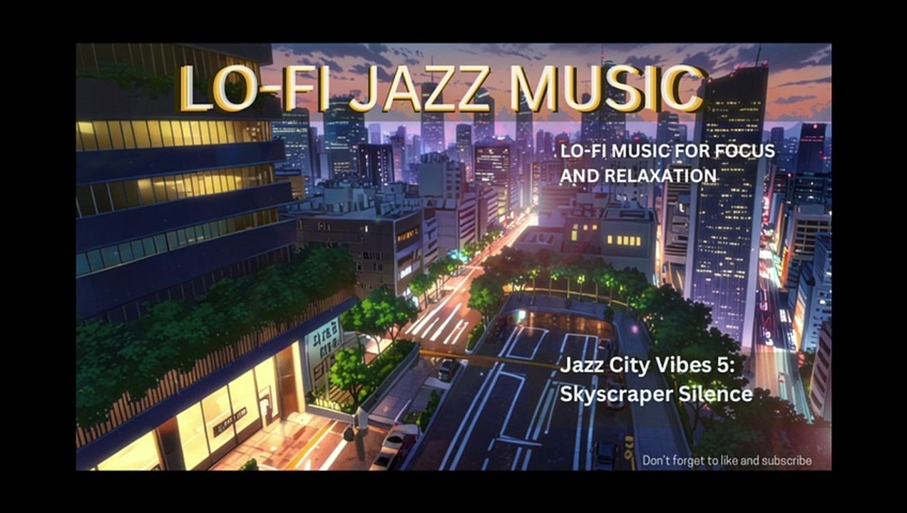 JAZZ CITY VIBES 5 SKYSCRAPER SILENCE -LOFI JAZZ MUSIC FOR FOCUS, STUDY, WORK, SLEEP AND RELAXATION