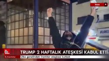 Ülke genelindeki İranlılar ateşkesi kutladı: Trump 2 haftalık ateşkesi kabul etti