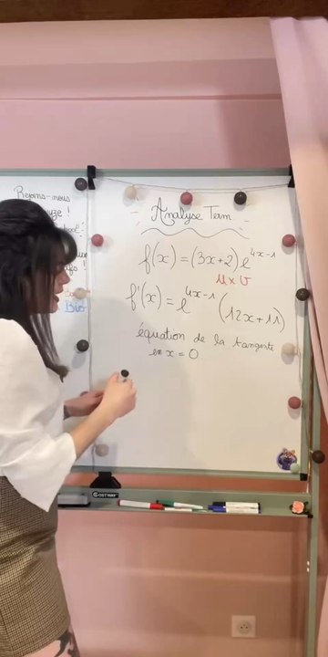 🚀 Trouver l’équation d’une tangente… ça te paraît flou ?Dans cette vidéo, je te montre pas à pas comment déterminer l’équation de la tangente à une courbe 📈💬 Dis-moi en commentaire si tu veux d’autres exercices comme celui-ci !