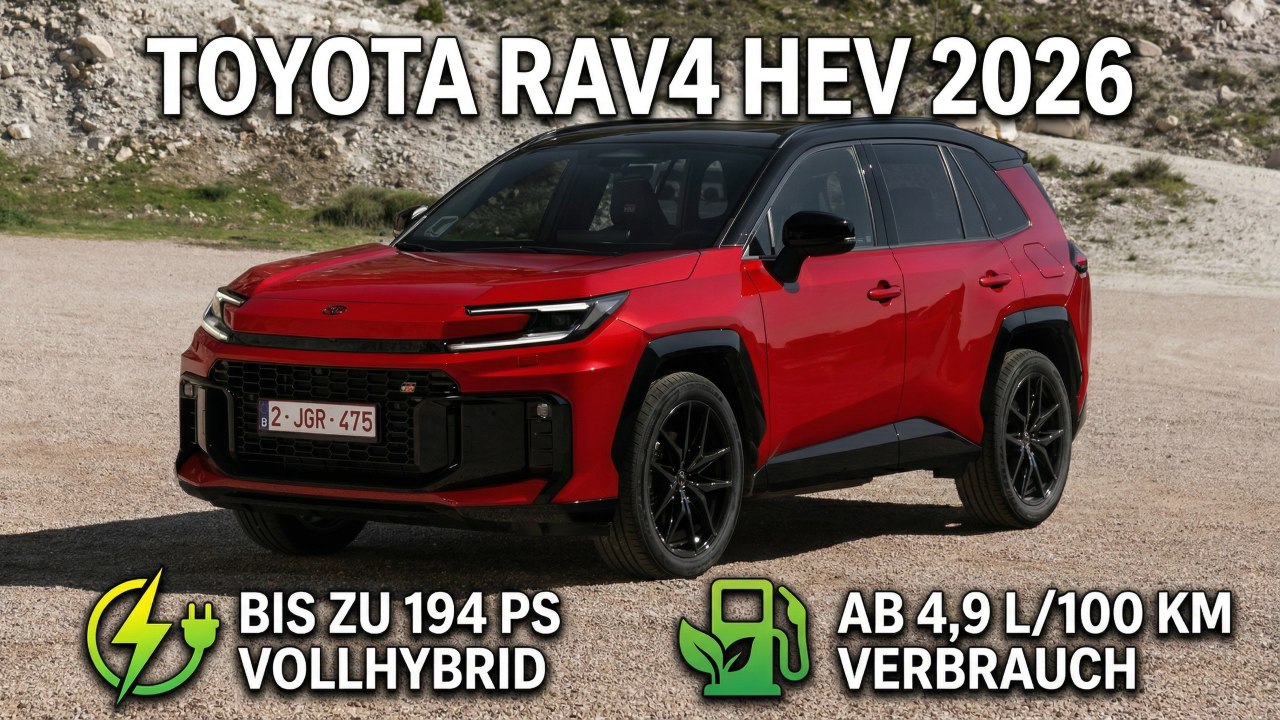 Toyota RAV4 HEV Emotional Red (2026) – Hybrid, Komfort & Preise