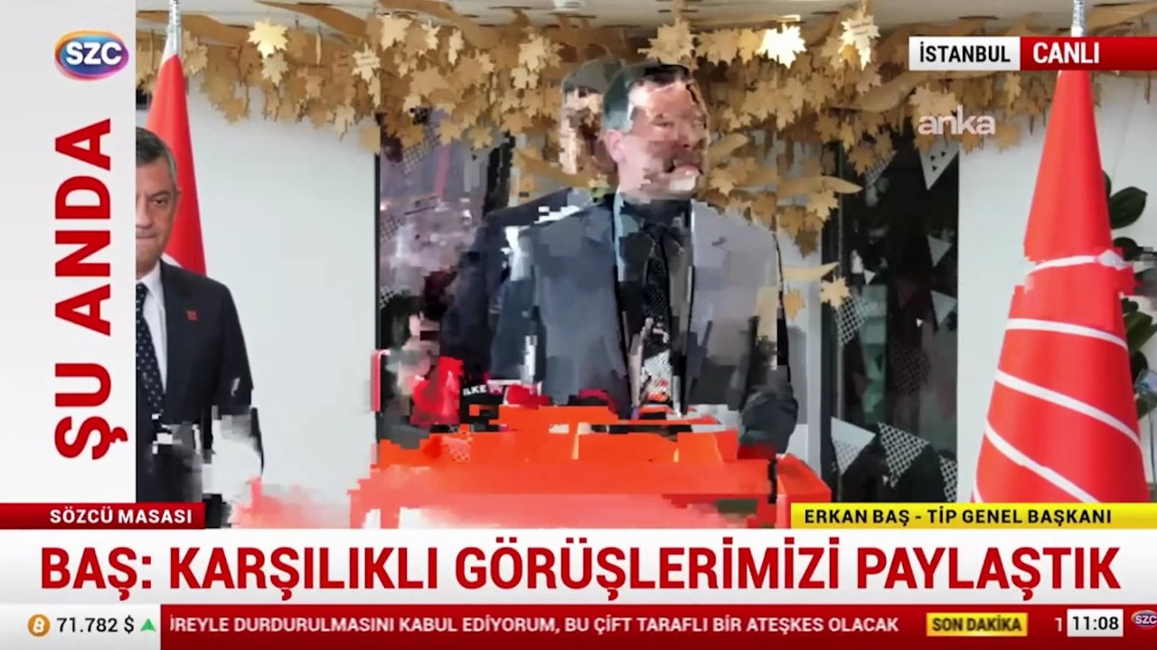 Özgür Özel ve Erkan Baş görüşme sonrası basın mensuplarının sorularını yanıtladı
