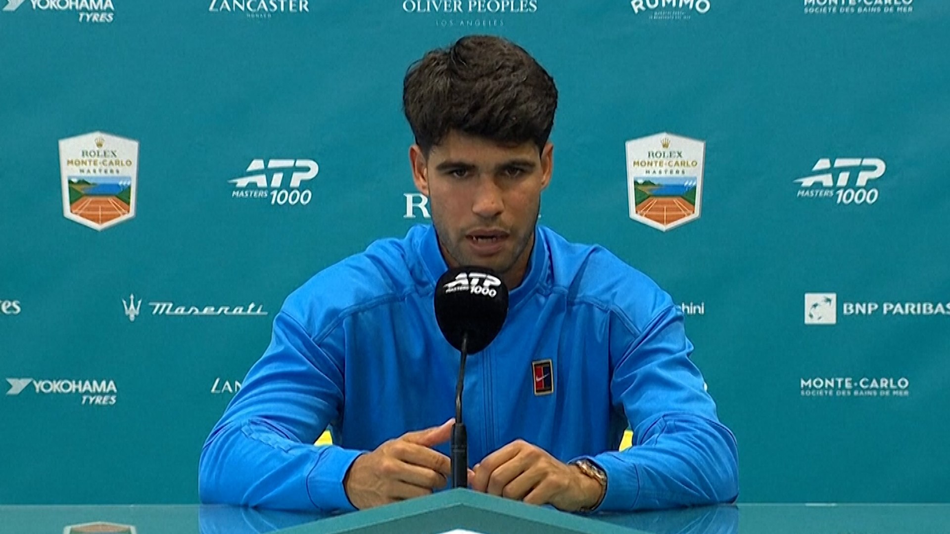 Alcaraz, muy "sorprendido" de ver a Sinner en Montecarlo: "Es su decisión"