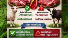 Perbandingan Kolesterol daging kambing VS sapi