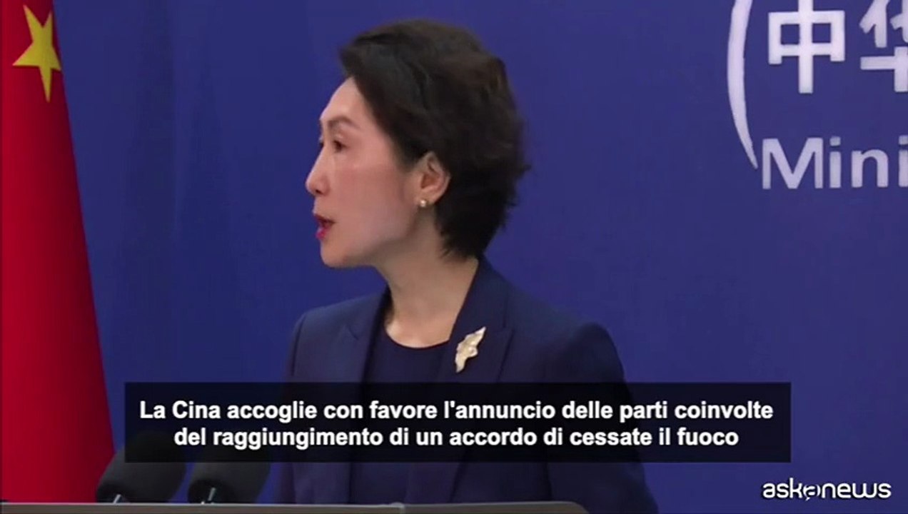 La Cina: "Accogliamo con favore" la tregua di due settimane Usa-Iran