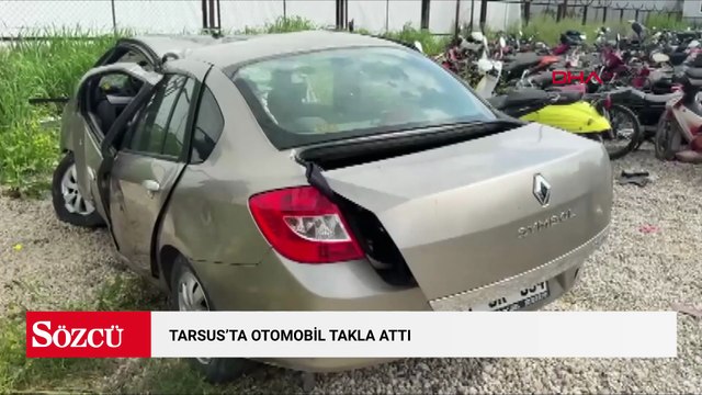Tarsus’ta otomobil takla attı: 2 ölü; 2 yaralı
